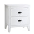Oikiture 2x Bedside Table 2 Drawers Nightstand Vintage-Bedside Tables-PEROZ Accessories