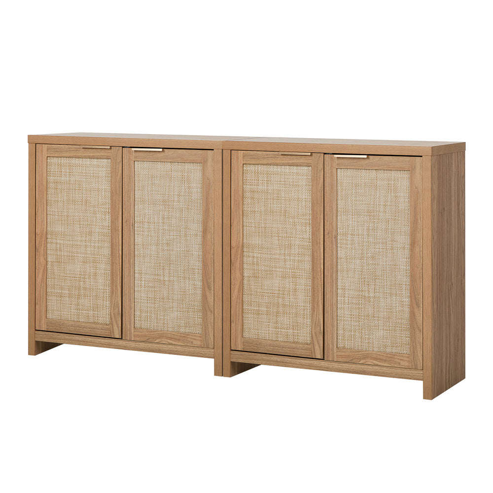 Oikiture 2x Buffet Sideboard Storage Cabinet Cupboard Hallway Table-Sideboard-PEROZ Accessories