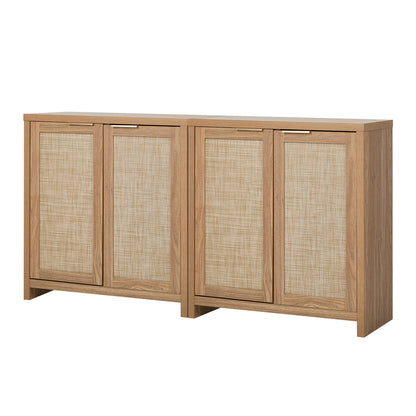 Oikiture 2x Buffet Sideboard Storage Cabinet Cupboard Hallway Table-Sideboard-PEROZ Accessories