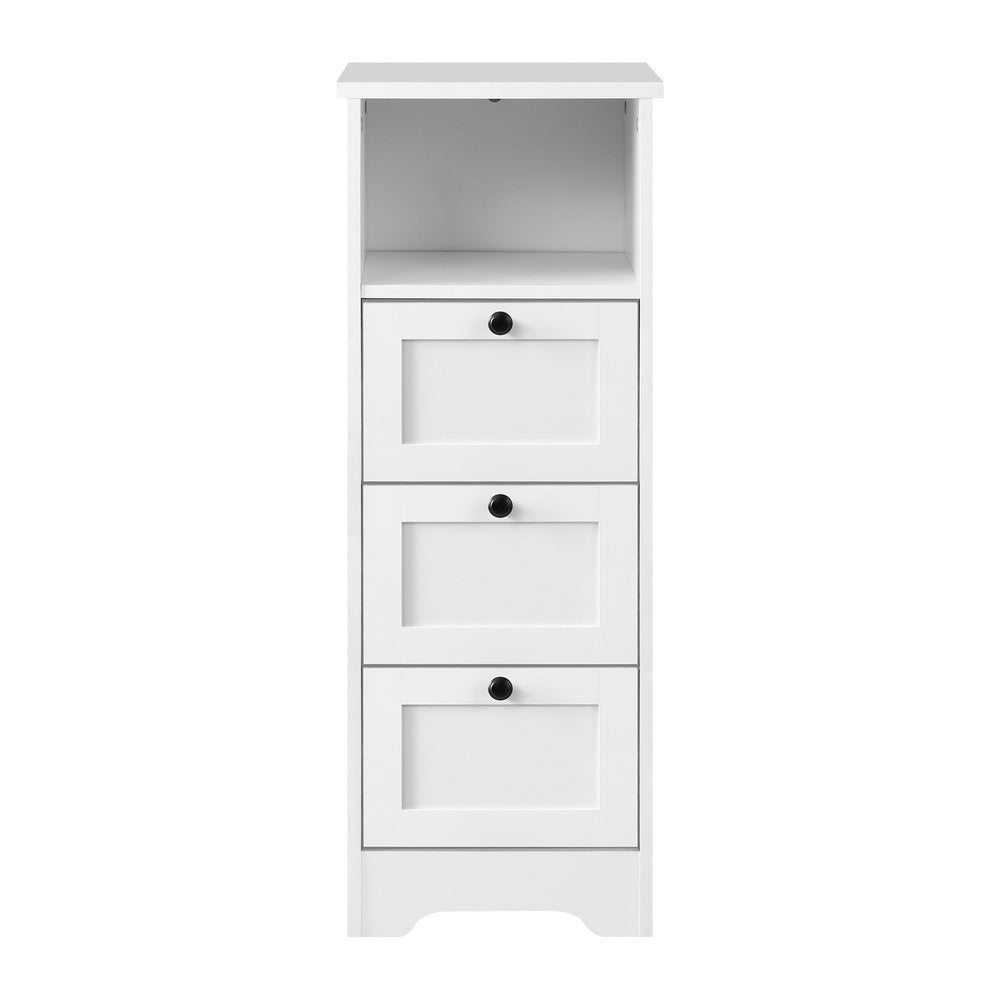 Oikiture 2x Chest of Drawers Storage Cabinet Dresser Tallboy Hamptons-Sideboard-PEROZ Accessories