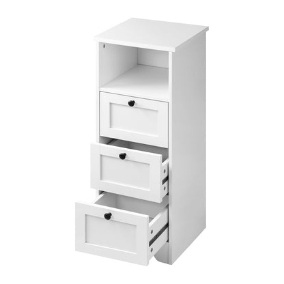 Oikiture 2x Chest of Drawers Storage Cabinet Dresser Tallboy Hamptons-Sideboard-PEROZ Accessories
