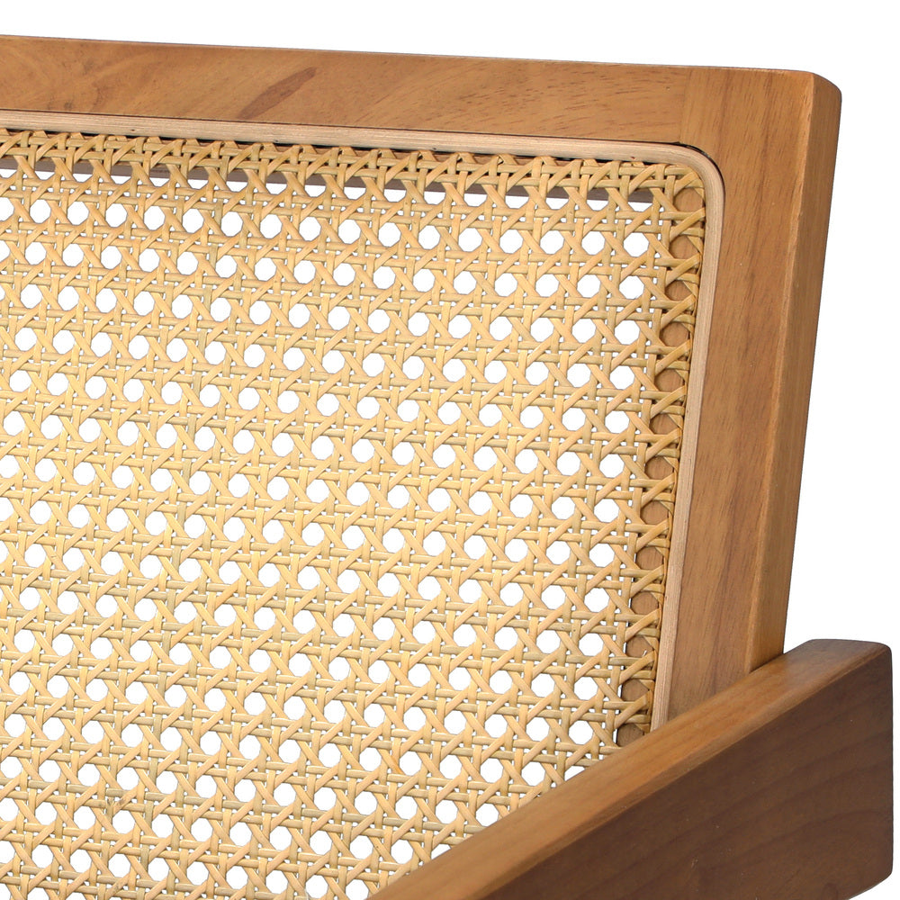 Oikiture 2x Dining Chairs Rattan Chair Wooden Walnut-Dining Chair-PEROZ Accessories