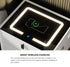 Oikiture 2x Smart Bedside Tables LED Wireless Charging Nightstand White-Bedside Table-PEROZ Accessories