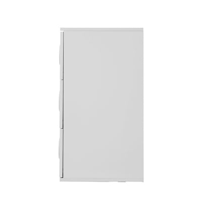 Oikiture 3 Chest of Drawers Cabinet Bedroom Dresser Night Stand White-Chest of Drawers-PEROZ Accessories