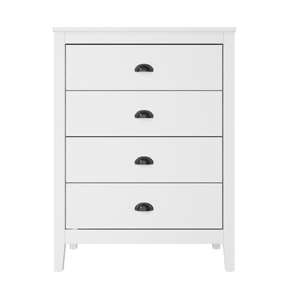 Oikiture 4 Chest of Drawers Dresser Vintage-Chest of Drawers-PEROZ Accessories