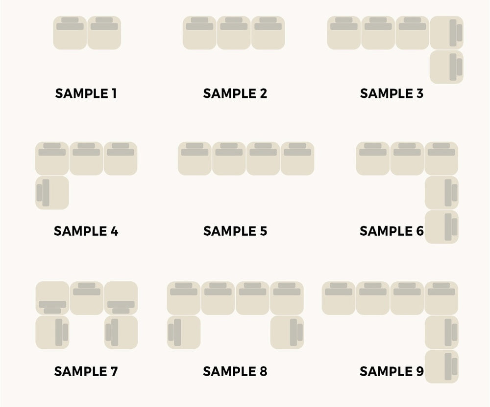 Oikiture 4 Seater Velvet Modular Sofa Lounge Chair with Backrest Brown-Armchair-PEROZ Accessories