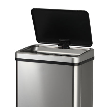 Oikiture 40L Motion Sensor Bin Automatic Rubbish Can Silver-Sensor Bin-PEROZ Accessories