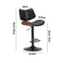 Oikiture 4x Bar Stool Kitchen Swivel Chair Wooden Leather Gas Lift-Bar Stool-PEROZ Accessories