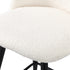 Oikiture 4x Bar Stools Kitchen Counter Stool White Boucle Padded-Bar Stool-PEROZ Accessories