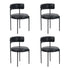 Oikiture 4x Dining Chair Round Leather Brown-Dining Chair-PEROZ Accessories