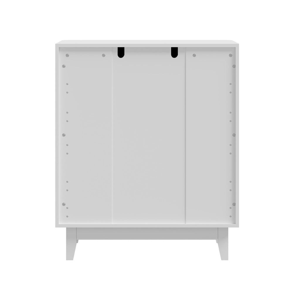 Oikiture 5 Chest of Drawers Dressers Tallboy Stripe White-Chest of Drawers-PEROZ Accessories