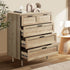 Oikiture 5 Chest of Drawers and 2 Bedside Tables Bedroom Set-Bedroom Set-PEROZ Accessories