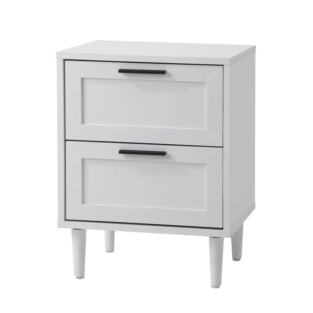 Oikiture 5 Chest of Drawers and 2 Bedside Tables Bedroom Set White-Bedroom Set-PEROZ Accessories