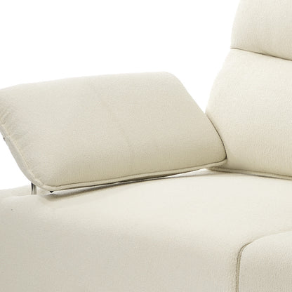 Oikiture 5 Seater Modular Sofa Chenille Couch Armrest Ottoman Set-Sofa-PEROZ Accessories