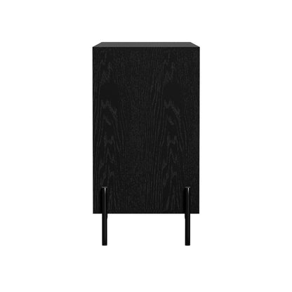 Oikiture 6 Chest of Drawers Cabinet Dresser Table Lowboy Walnut-Chest of Drawers-PEROZ Accessories