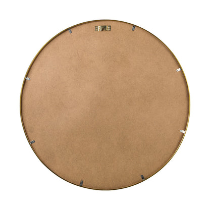 Oikiture 60cm Wall Mirror Round Gold-Wall Mirror-PEROZ Accessories