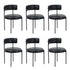 Oikiture 6x Dining Chair Round Leather Brown-Dining Chair-PEROZ Accessories