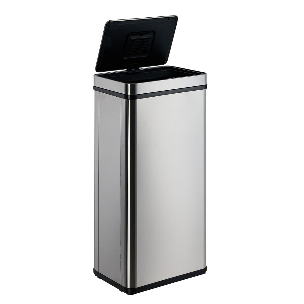 Oikiture 75L Motion Sensor Bin Automatic Rubbish Trash Can Silver-Sensor Bin-PEROZ Accessories