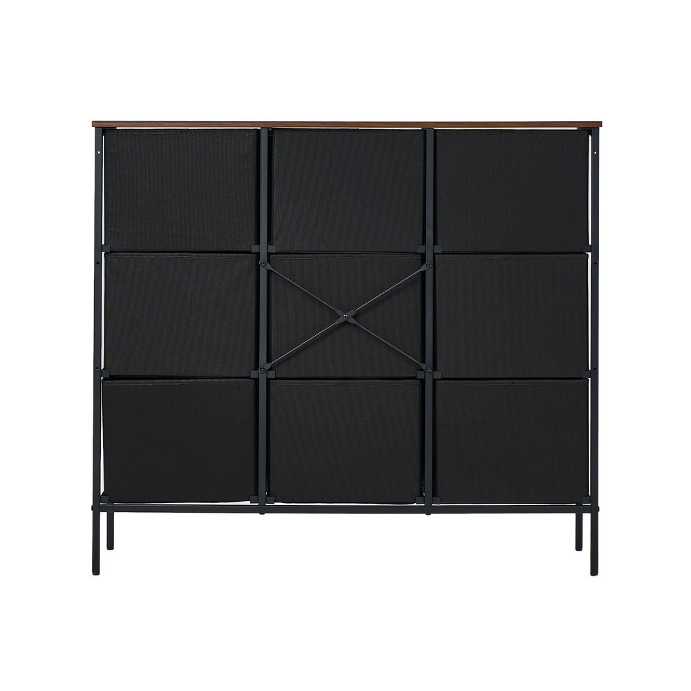 Oikiture 8 Chest of Drawers Fabric Tallboy Retro Vintage-Chest of Drawers-PEROZ Accessories