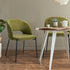 Oikiture 8x Armchair Dining Chair Sherpa Green&Black-Dining Chairs-PEROZ Accessories