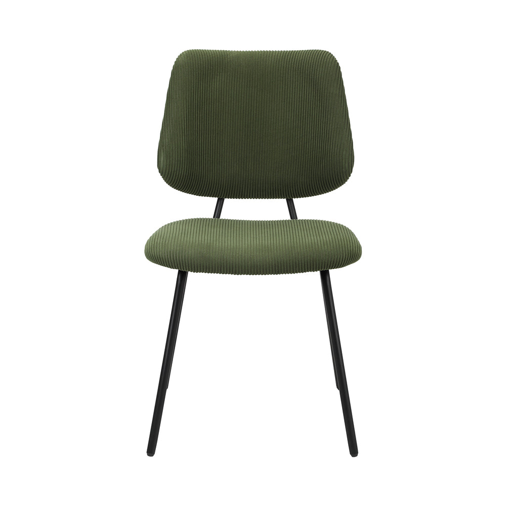 Oikiture 8x Dining Chair Vintage Retro Polyester Padded Green-Dining Chair-PEROZ Accessories