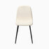 Oikiture 8x Dining Chairs Sherpa White and Black-Dining Chair-PEROZ Accessories