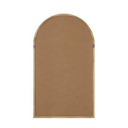 Oikiture Arched Wall Mirrors 86x50cm Wooden Set of 2-Wall Mirror-PEROZ Accessories