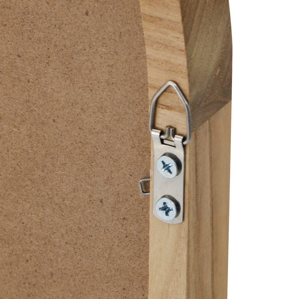 Oikiture Arched Wall Mirrors 86x50cm Wooden Set of 2-Wall Mirror-PEROZ Accessories