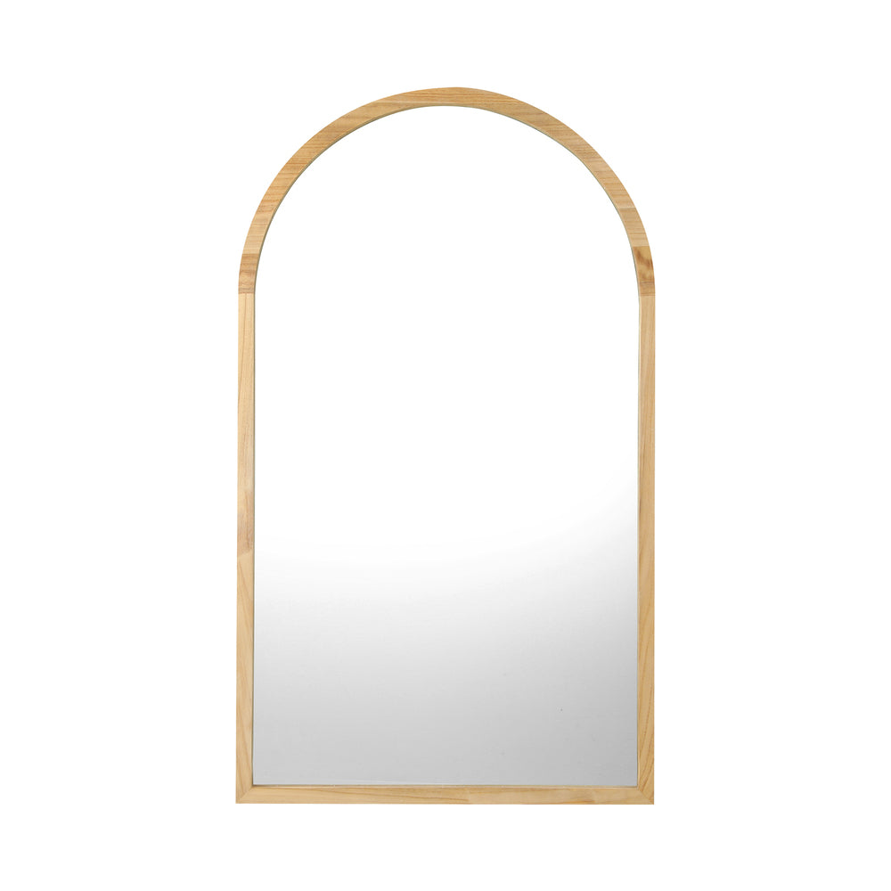 Oikiture Arched Wall Mirrors 86x50cm Wooden Set of 2-Wall Mirror-PEROZ Accessories
