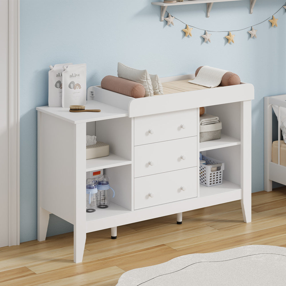 Oikiture Baby Changing Table Chest of Drawers Cabinet Nursery Furniture-Chest of Drawers-PEROZ Accessories