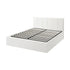 Oikiture Bed Frame Double Size Gas Lift Base PU Leather ZOE-Bed Frame-PEROZ Accessories