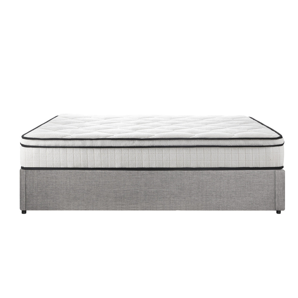 Oikiture Bed Frame Double Size Storage Platform with Mattress-Bed Frame-PEROZ Accessories