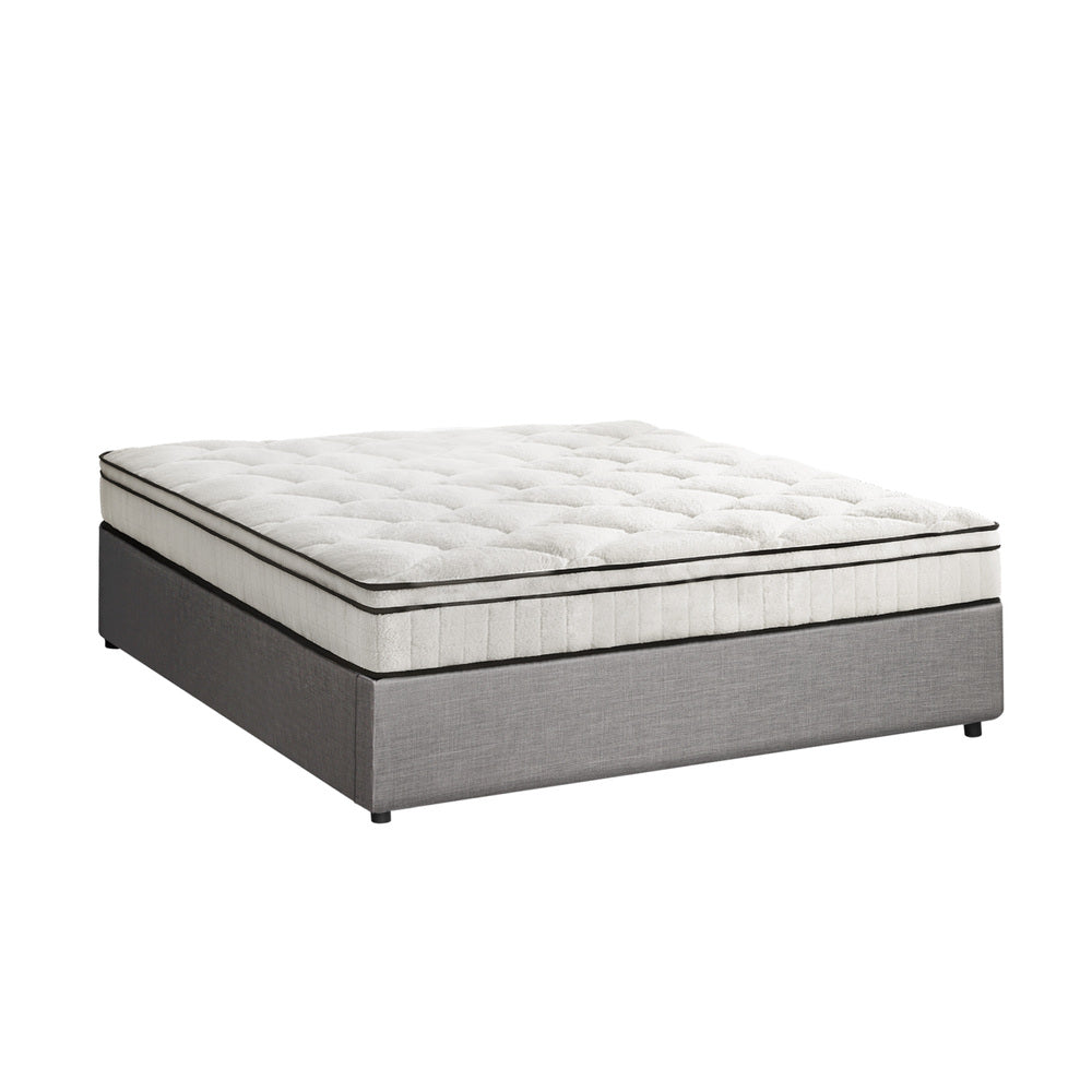 Oikiture Bed Frame Double Size Storage Platform with Mattress-Bed Frame-PEROZ Accessories