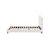 Oikiture Bed Frame Double Tufted Bedhead Boucle Fabric White-Bed Frame-PEROZ Accessories