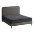 Oikiture Bed Frame Queen Size Beds Platform with Mattress Grey Fabric-Bed Frame-PEROZ Accessories