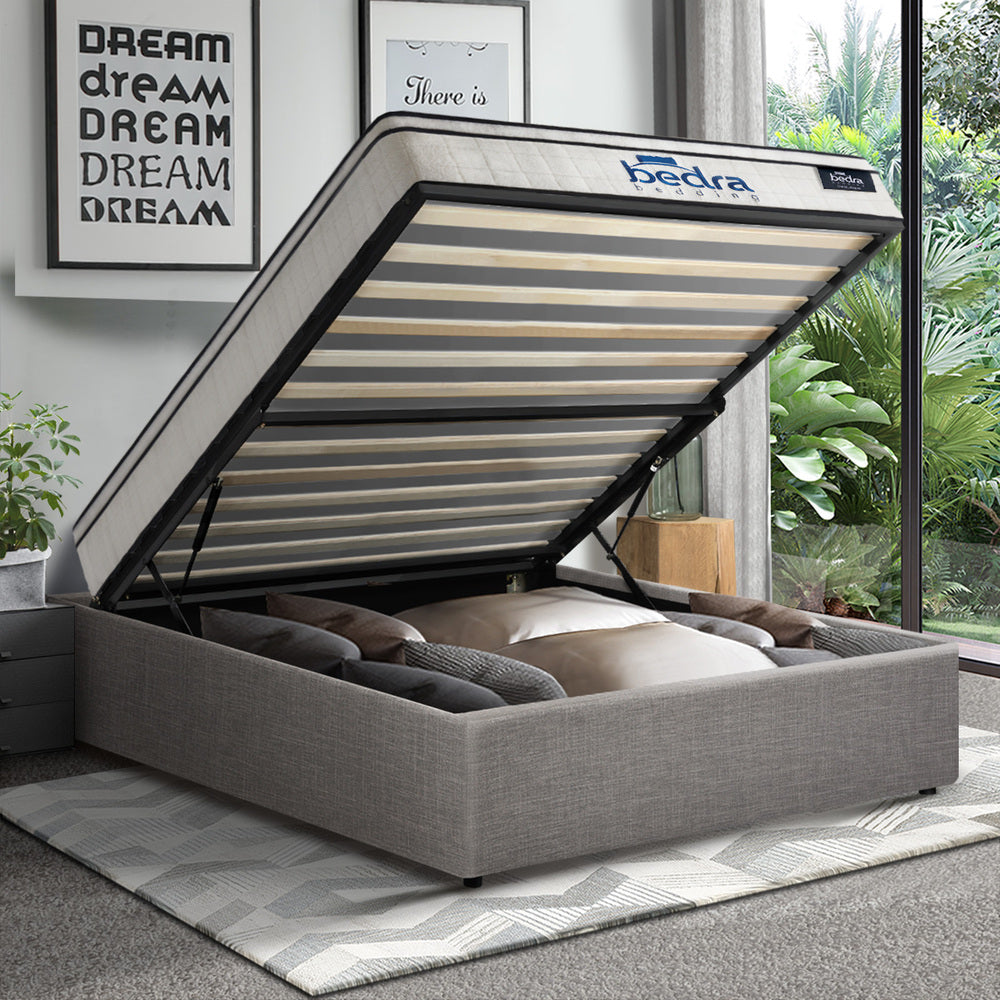 Oikiture Bed Frame Single Size Storage Platform with Mattress-Bed Frame-PEROZ Accessories