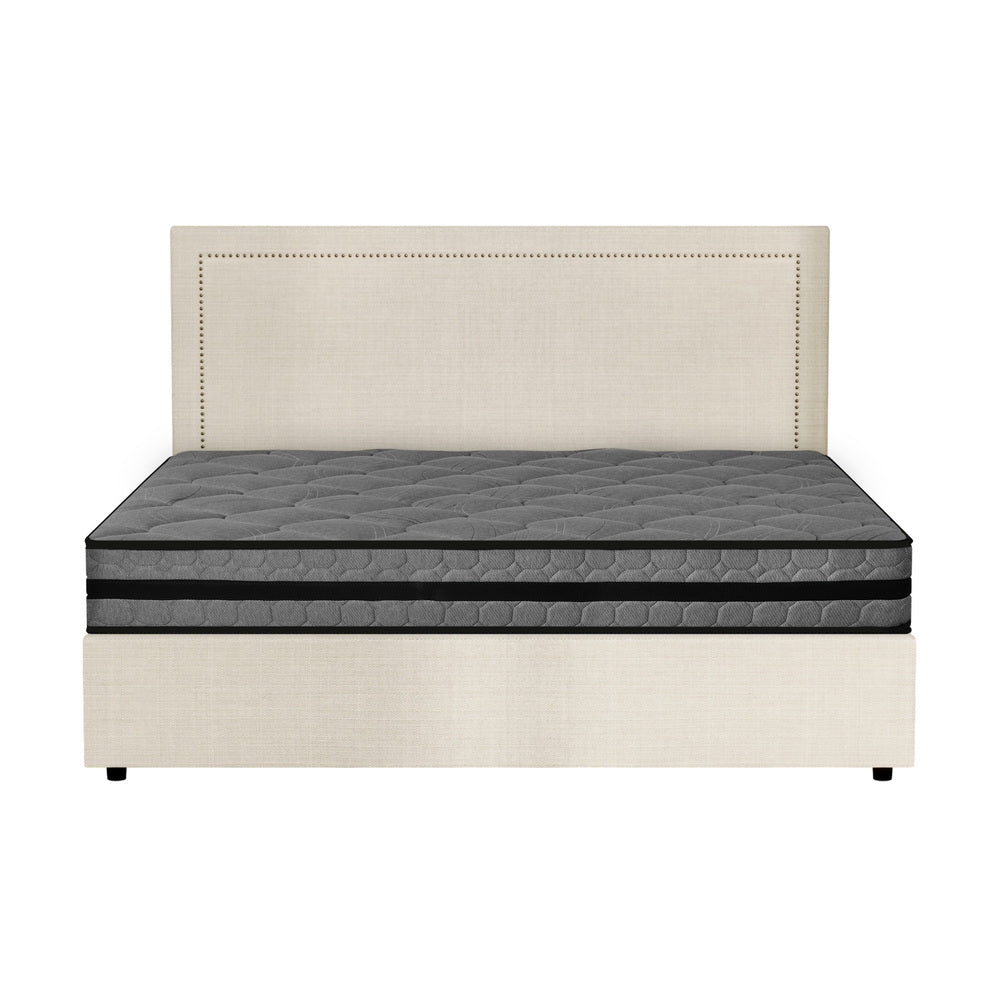 Oikiture Bed Frame With Mattress Set Double Size Gas Lift Storage ADI-Bed Frame-PEROZ Accessories
