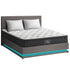Oikiture Bed Frame with Mattress Double Size LED Gas Lift Grey LAYZ-Bed Frame-PEROZ Accessories