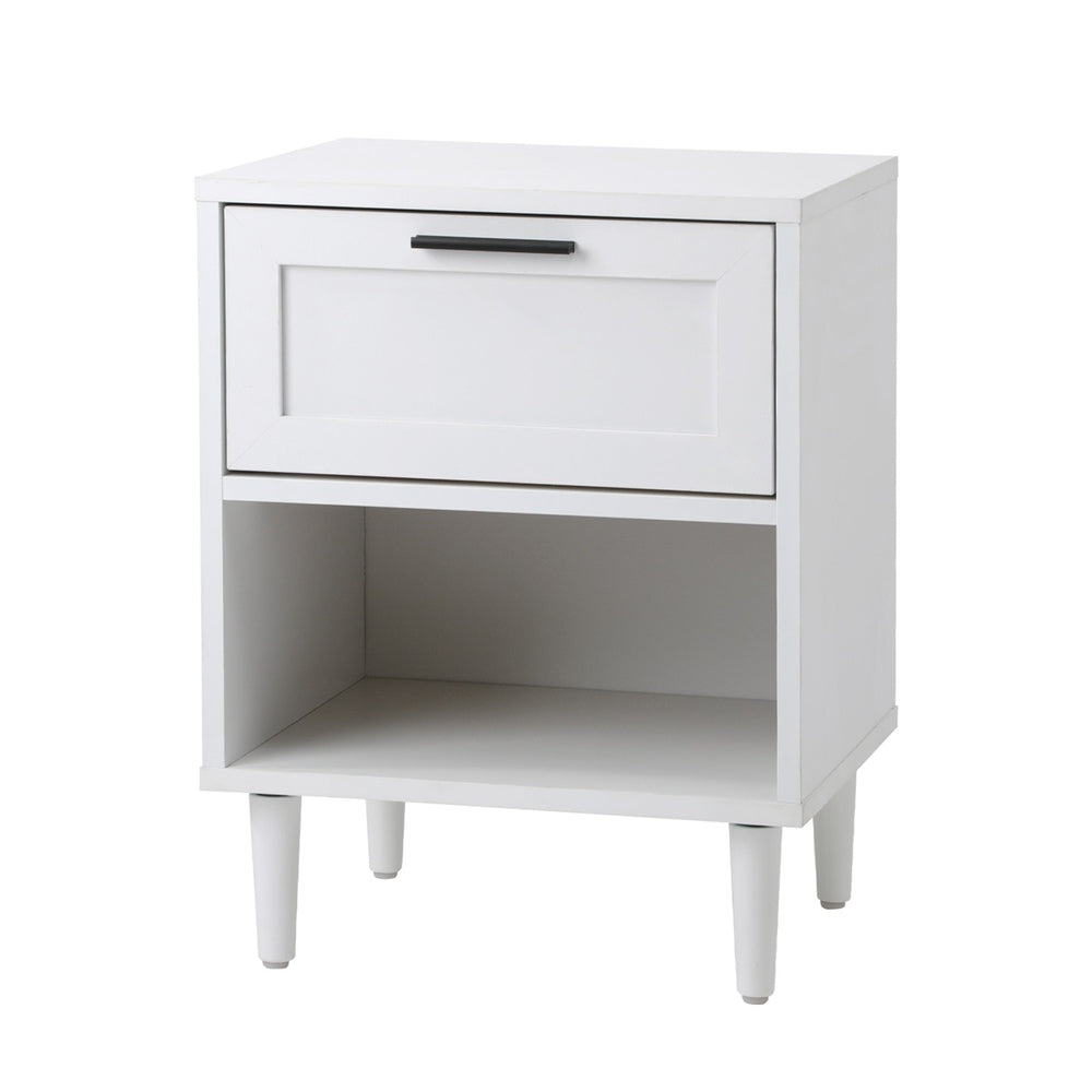 Oikiture Bedroom Set 5 Chest of Drawers and 2 Bedside Tables White-Bedroom Set-PEROZ Accessories