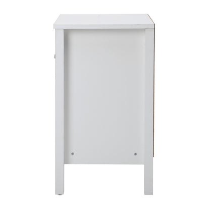 Oikiture Bedside Table 2 Drawers Nightstand Vintage-Bedside Table-PEROZ Accessories