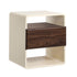 Oikiture Bedside Table With Drawer Open Shelves Retro-Modern-Bedside Table-PEROZ Accessories