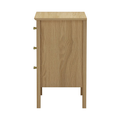Oikiture Bedside Tables Set of 2 Side End Nightstand Natural-Bedside Table-PEROZ Accessories