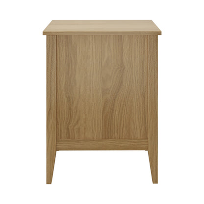 Oikiture Bedside Tables Set of 2 Side End Nightstand Natural-Bedside Table-PEROZ Accessories