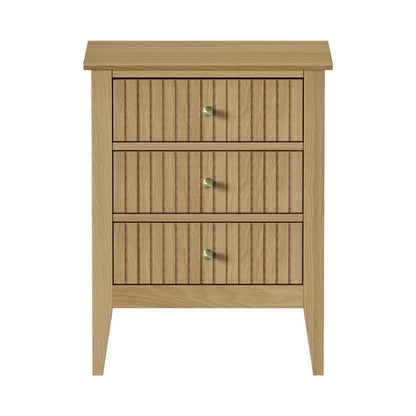 Oikiture Bedside Tables Set of 2 Side End Nightstand Natural-Bedside Table-PEROZ Accessories