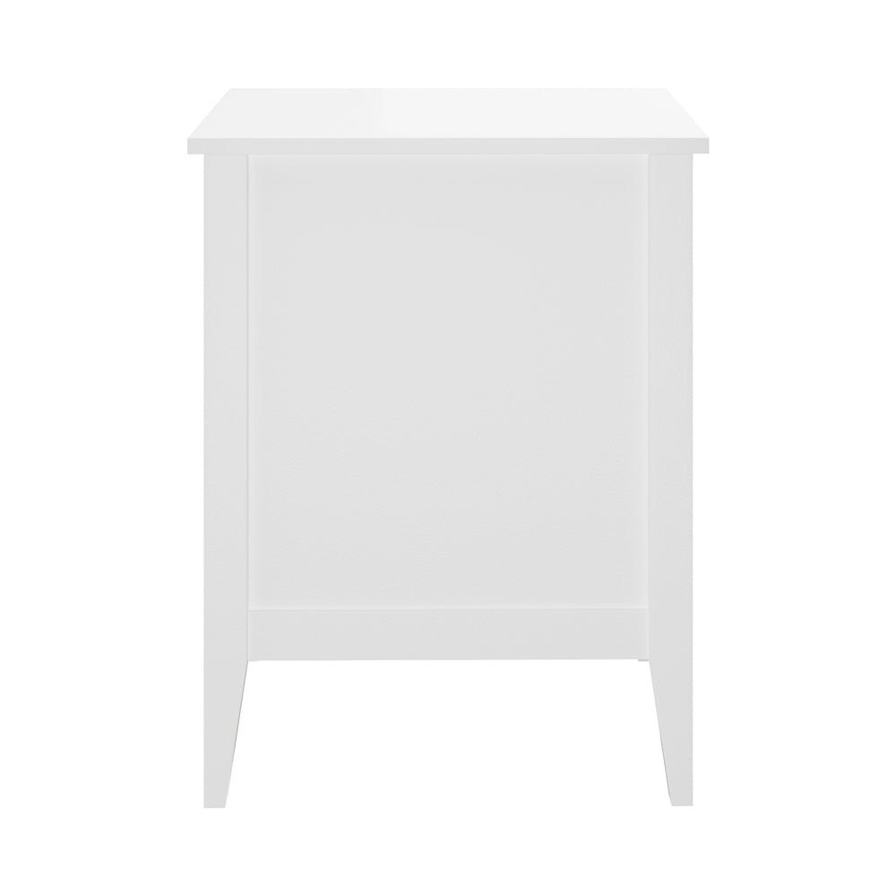 Oikiture Bedside Tables Set of 2 Side End Nightstand White-Bedside Table-PEROZ Accessories