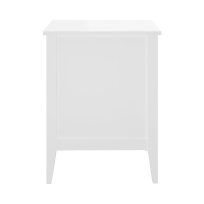 Oikiture Bedside Tables Set of 2 Side End Nightstand White-Bedside Table-PEROZ Accessories