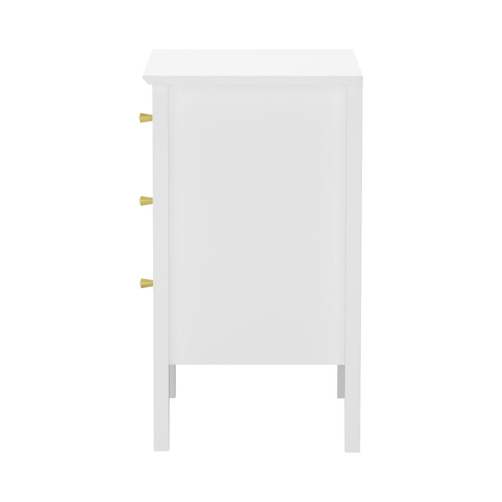 Oikiture Bedside Tables Set of 2 Side End Nightstand White-Bedside Table-PEROZ Accessories