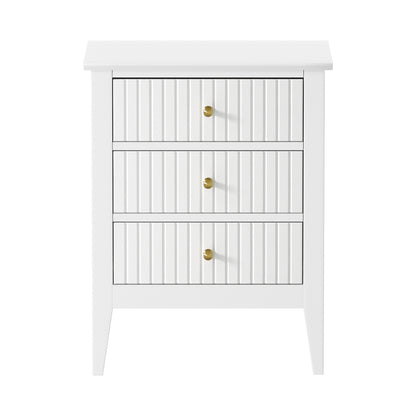 Oikiture Bedside Tables Set of 2 Side End Nightstand White-Bedside Table-PEROZ Accessories