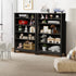 Oikiture Bookshelf Bookcase Display Shelf 5-Tier Storage Cabinet Black-Display Shelf-PEROZ Accessories