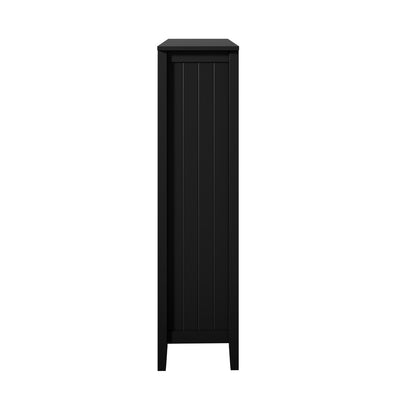 Oikiture Bookshelf Bookcase Display Shelf 5-Tier Storage Cabinet Black-Display Shelf-PEROZ Accessories
